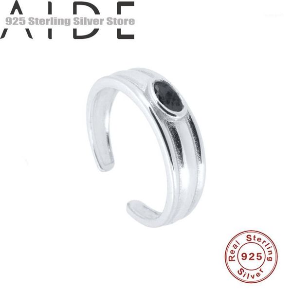 cluster rings aide vintage 925 sterling silver simple smooth line black zircon fashion finger korea hit for women girl party1, Golden;silver
cluster rings aide vintage 925 sterling silver simple smooth line black zircon fashion finger korea hit for women girl party1, Golden;silver