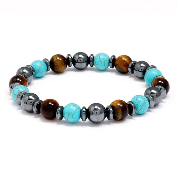 handmade 8mm stone beaded strands charm bracelets for men women party club decor elastic fashion jewelry, Black
handmade 8mm stone beaded strands charm bracelets for men women party club decor elastic fashion jewelry, Black