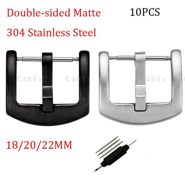watch bands 10pcs/lot wholesale 18 20 22mm double-sided matte 304 stainless steel silver ip plating clasp black buckle accessories, Black;brown
watch bands 10pcs/lot wholesale 18 20 22mm double-sided matte 304 stainless steel silver ip plating clasp black buckle accessories, Black;brown