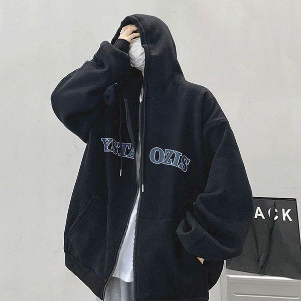 men's hoodies & sweatshirts hoodie men women oversized hooded sweatshirt zipper cardigan autumn winter trendy all-match plus velvet loo, Black
men's hoodies & sweatshirts hoodie men women oversized hooded sweatshirt zipper cardigan autumn winter trendy all-match plus velvet loo, Black