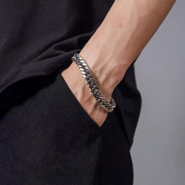 charm bracelets 2021 trendy cuban chain men bracelet classic stainless steel 3/5/7mm width for women jewelry gift, Golden;silver
charm bracelets 2021 trendy cuban chain men bracelet classic stainless steel 3/5/7mm width for women jewelry gift, Golden;silver