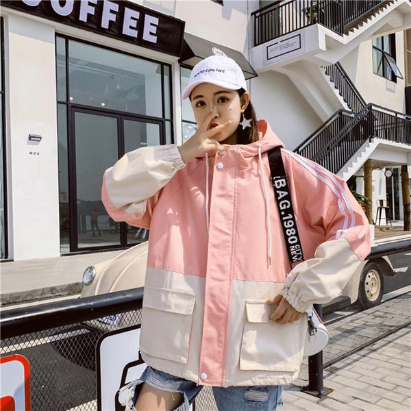 women's jackets double-sided wearable casual long-sleeve overcoat spring fall women zipper hooded jacket windbreaker loose pockets outw, Black;brown
women's jackets double-sided wearable casual long-sleeve overcoat spring fall women zipper hooded jacket windbreaker loose pockets outw, Black;brown