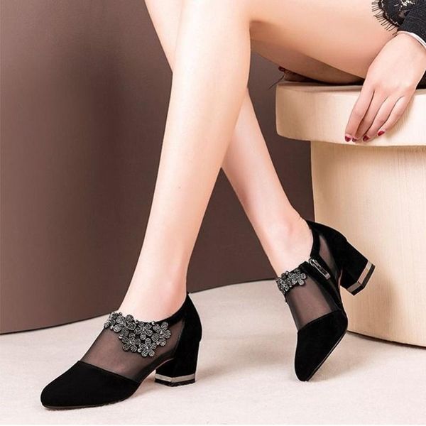 dress shoes woman pumps applique ladies high heels women 2021 mesh flock breathable women's zip crystal footwear plus size, Black
dress shoes woman pumps applique ladies high heels women 2021 mesh flock breathable women's zip crystal footwear plus size, Black