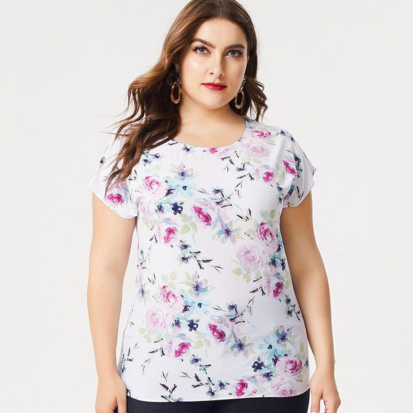 plus size t-shirt 2021 summer mother clothes short sleeve printed chiffon fashion ladies retro elegant women's top, Black
plus size t-shirt 2021 summer mother clothes short sleeve printed chiffon fashion ladies retro elegant women's top, Black