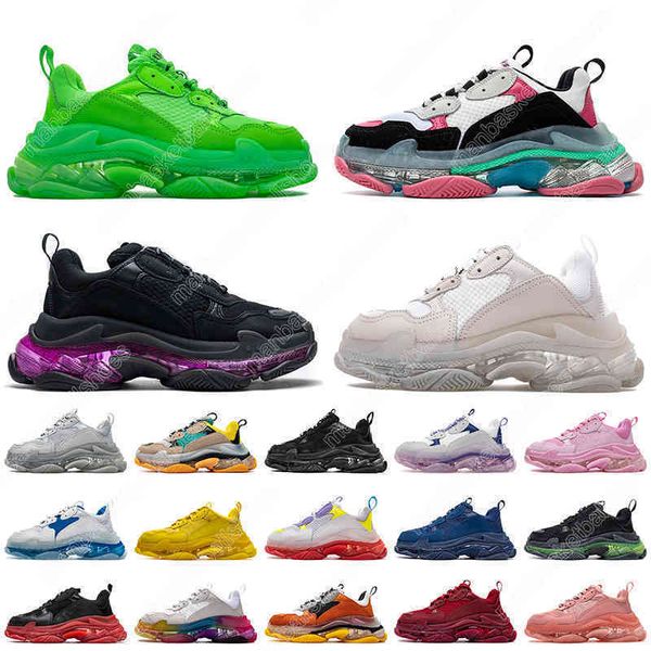 breatheable luxurys designers triple s sneakers women mens run shoes crystal bottoms pairs 17fw clear sole vintage loafers white black volt
breatheable luxurys designers triple s sneakers women mens run shoes crystal bottoms pairs 17fw clear sole vintage loafers white black volt