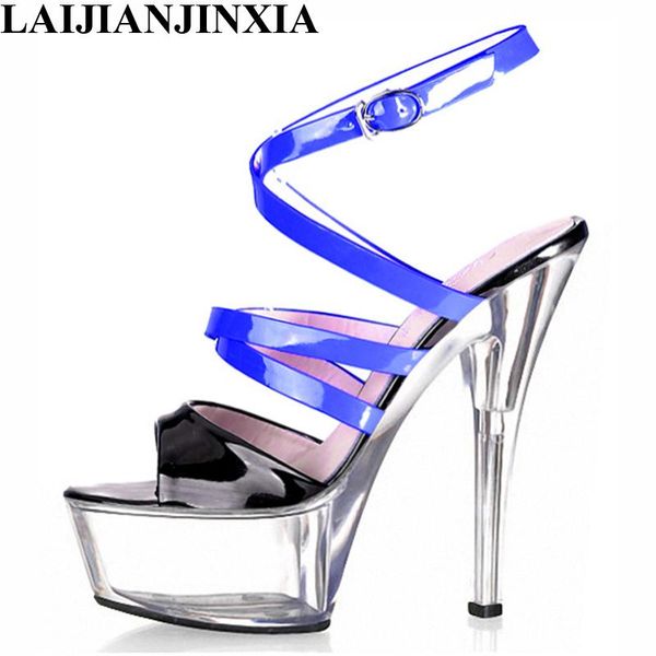 dress shoes laijianjinxia 15cm transparent high heel sandals cross straps summer women slingback heels platform, Black
dress shoes laijianjinxia 15cm transparent high heel sandals cross straps summer women slingback heels platform, Black