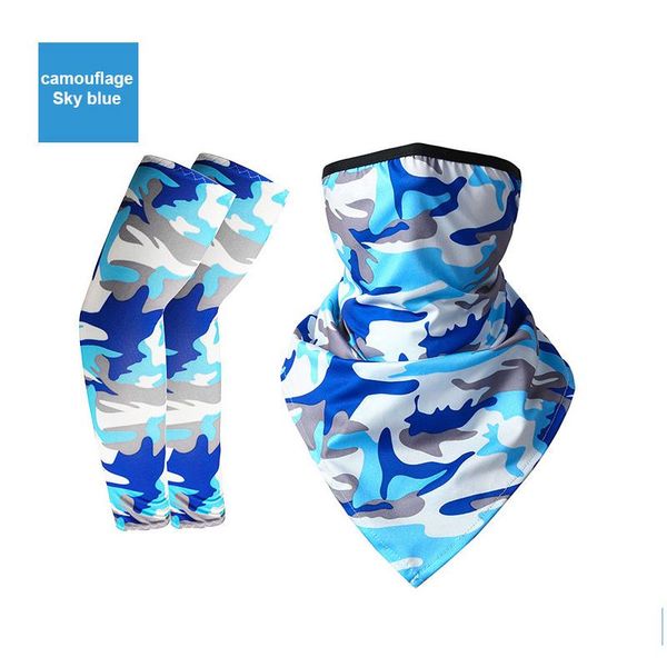 sunscreen ice silk sleeves bib printed arm guard combo set elastic breathable cycling equipment elbow & knee pads, Black;gray
sunscreen ice silk sleeves bib printed arm guard combo set elastic breathable cycling equipment elbow & knee pads, Black;gray