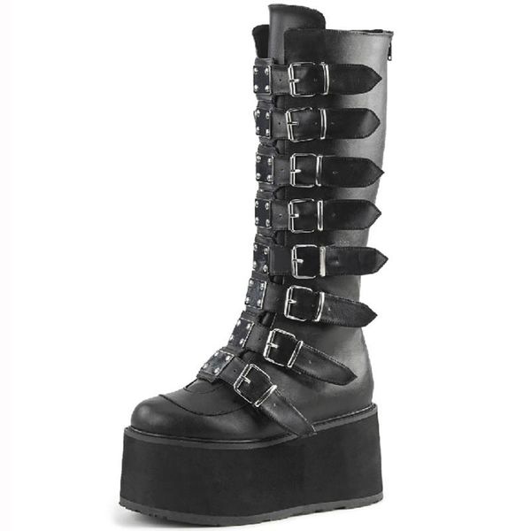 boots brand women knee for female belt buckle designer long platform boot shoes ladies fashion 9cm pumps girls large size 34-43, Black
boots brand women knee for female belt buckle designer long platform boot shoes ladies fashion 9cm pumps girls large size 34-43, Black
