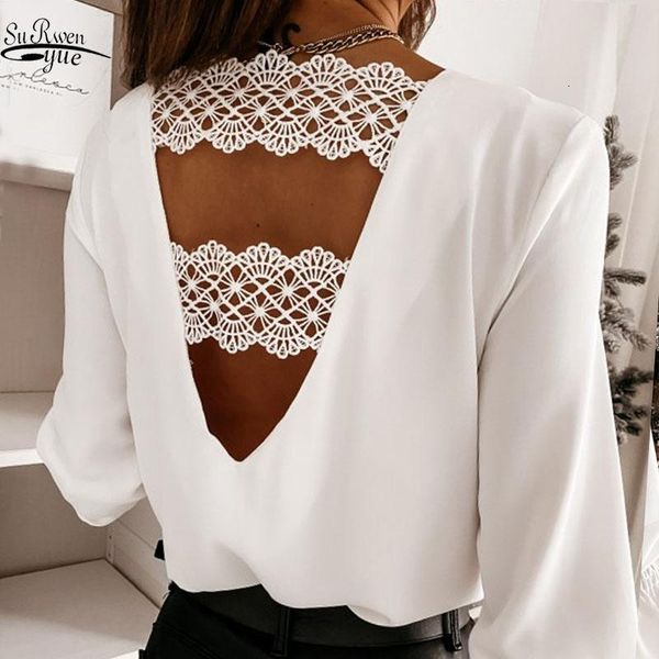 women's blouses & shirts v-shaped hollow lace stitching fashion autumn and winter long-sleeved shirt v-neck chic backpullover white blo
women's blouses & shirts v-shaped hollow lace stitching fashion autumn and winter long-sleeved shirt v-neck chic backpullover white blo