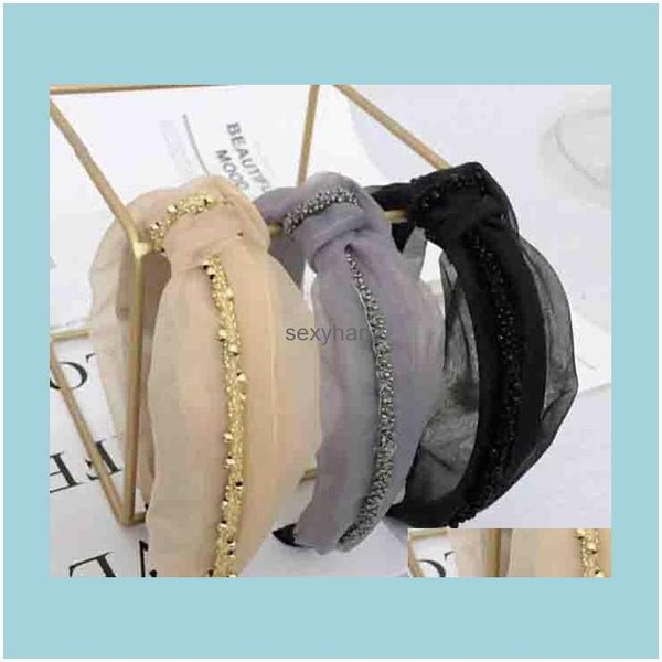 hair jewelry designer headbands beads version of the wide side simple middle knotted headband female drop delivery 2021 mfpgg, Silver
hair jewelry designer headbands beads version of the wide side simple middle knotted headband female drop delivery 2021 mfpgg, Silver