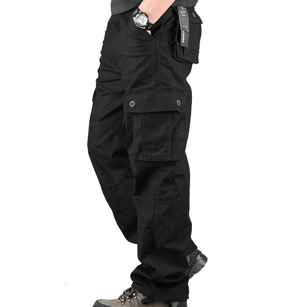 men's pants straight cargo military camouflage men fashion multi pocket overalls tactical army loose long trousers plus size 44, Black
men's pants straight cargo military camouflage men fashion multi pocket overalls tactical army loose long trousers plus size 44, Black
