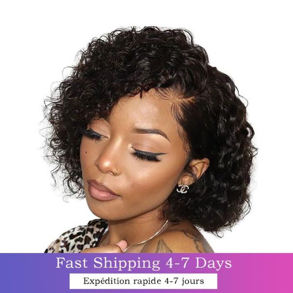 lace wigs short bob wig water wave front human hair 13x4 brazilian pixie cut curly, Black;brown
lace wigs short bob wig water wave front human hair 13x4 brazilian pixie cut curly, Black;brown