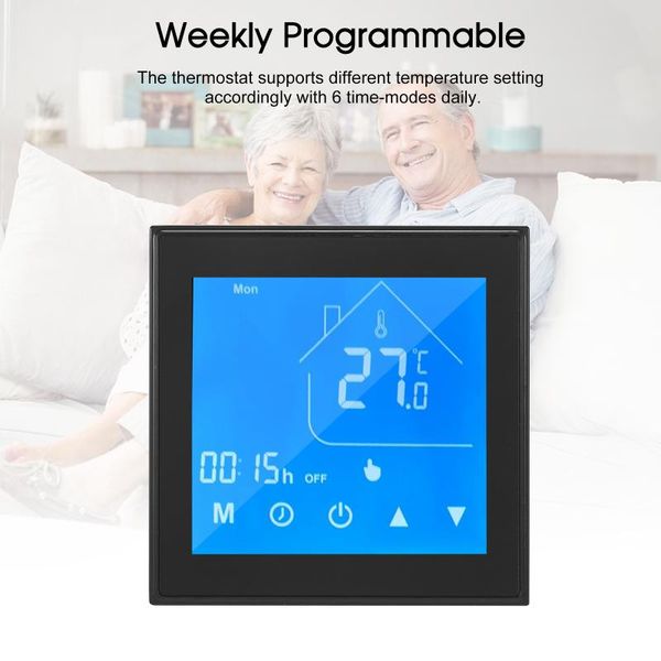 smart home control alexa thermostat temperature controller lcd display week programmable for electric underfloor heating termostato wifi
smart home control alexa thermostat temperature controller lcd display week programmable for electric underfloor heating termostato wifi