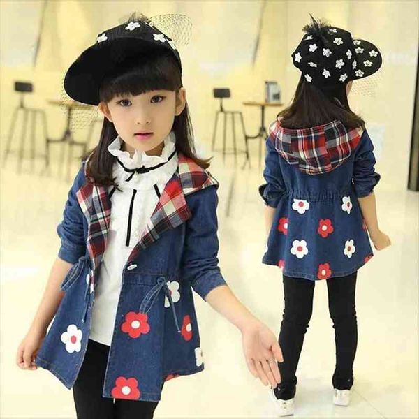 spring autumn denim coat for girl baby trench kids hooded jacket casual children outwear child fashion clothes, Blue;gray
spring autumn denim coat for girl baby trench kids hooded jacket casual children outwear child fashion clothes, Blue;gray