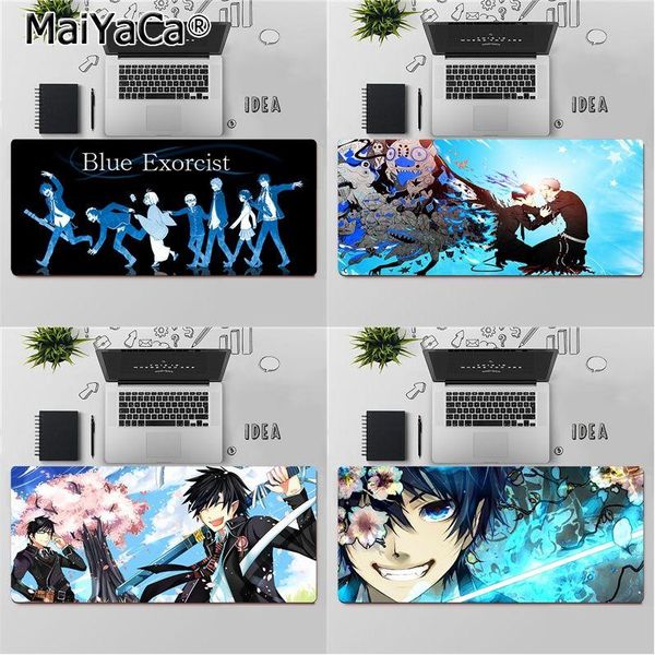 mouse pads & wrist rests maiyaca ao no blue exorcis gamer speed mice retail small rubber mousepad large pad keyboards mat
