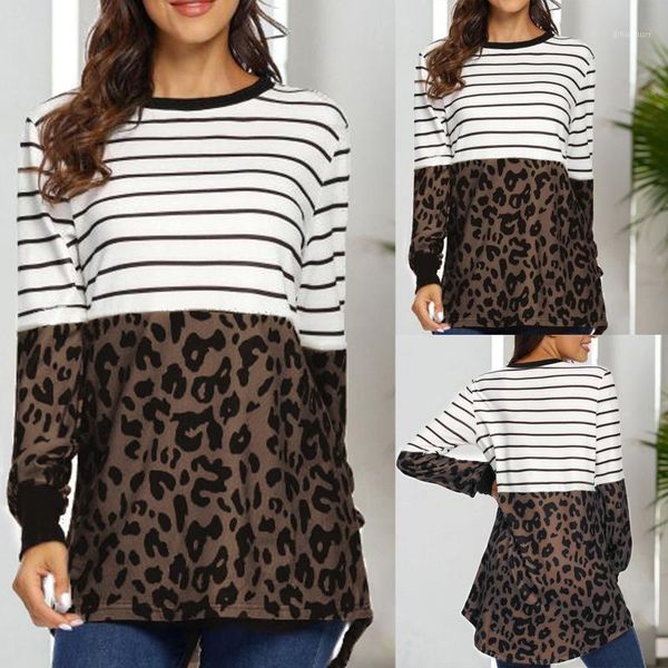 women's hoodies & sweatshirts womens playful sweatshirt o-neck stripe leopard print lantern pullover blouses long sleeve casual fashion, Black
women's hoodies & sweatshirts womens playful sweatshirt o-neck stripe leopard print lantern pullover blouses long sleeve casual fashion, Black