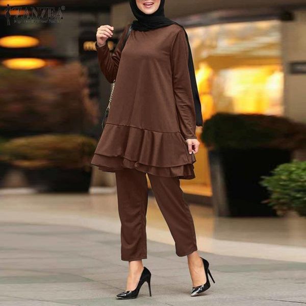 ethnic clothing loose casual elastic waist long pants 2pcs vintage muslim sets zanzea women round neck sleeve blouse ruffle shirt oversized, Red
ethnic clothing loose casual elastic waist long pants 2pcs vintage muslim sets zanzea women round neck sleeve blouse ruffle shirt oversized, Red