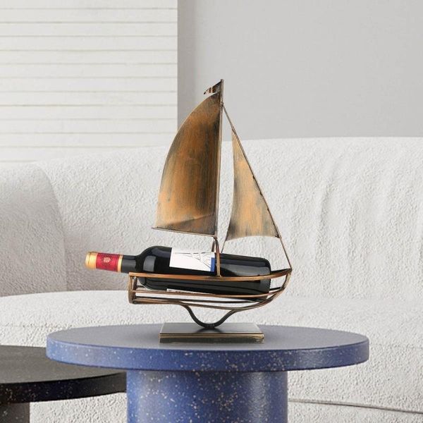 tablewine racks sailing bottle holder iron art european creative rack classic storage practical decoration
tablewine racks sailing bottle holder iron art european creative rack classic storage practical decoration