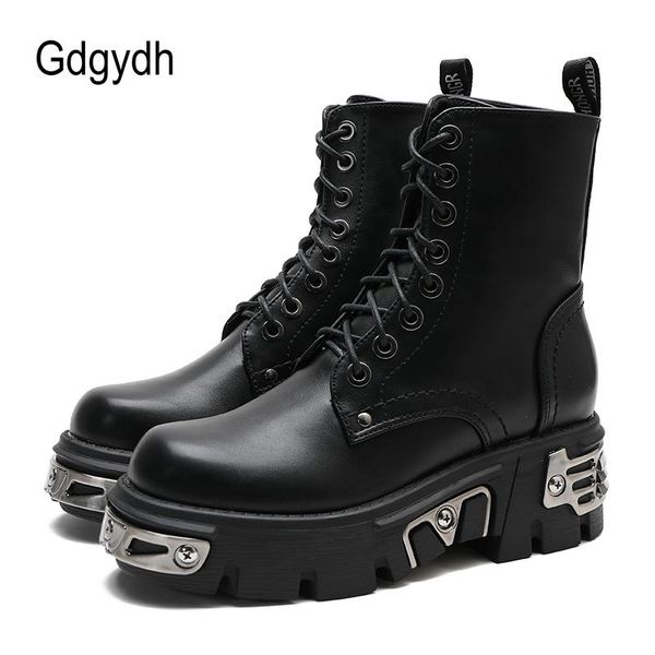 boots gdgydh darkness punk style platform women ankle chunky heel black metal decor women's motorcycle lace up quality
boots gdgydh darkness punk style platform women ankle chunky heel black metal decor women's motorcycle lace up quality