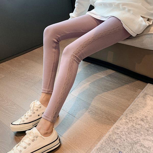 leggings women's autumn and winter medium-thick pure cotton side lace leggings, thin cropped trousers stacked leggings, Black
leggings women's autumn and winter medium-thick pure cotton side lace leggings, thin cropped trousers stacked leggings, Black