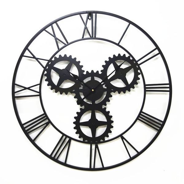 wall clocks large 70cm american black antique clock iron vintage gear bar coffee house home decor
wall clocks large 70cm american black antique clock iron vintage gear bar coffee house home decor