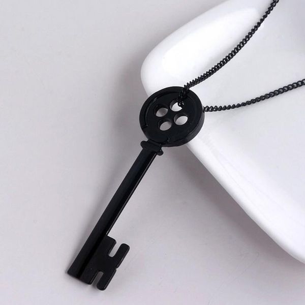 pendant necklaces fashion personality halloween metal coraline key skeleton props neil gaiman retro black treasure chest necklace, Silver
pendant necklaces fashion personality halloween metal coraline key skeleton props neil gaiman retro black treasure chest necklace, Silver