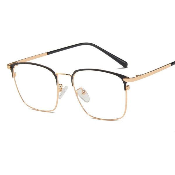 fashion sunglasses frames simple full frame business classic glasses comfortable box retro flat mirror can be equipped with myopia frame., Black
fashion sunglasses frames simple full frame business classic glasses comfortable box retro flat mirror can be equipped with myopia frame., Black