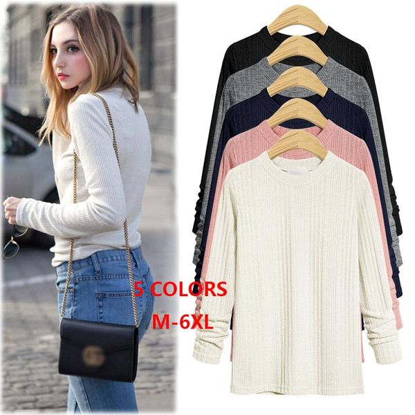 women's sweaters 2021 autumn winter plus size solid sweater women clothing - 6xl 3xl 4xl 5xl white fall fashion 9336, White;black
women's sweaters 2021 autumn winter plus size solid sweater women clothing - 6xl 3xl 4xl 5xl white fall fashion 9336, White;black