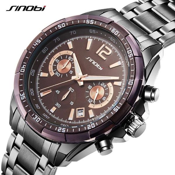 men sport brown steel quartz watch s watchesman waterproof clock men's military watches relogios wristwatches, Slivery;brown
men sport brown steel quartz watch s watchesman waterproof clock men's military watches relogios wristwatches, Slivery;brown
