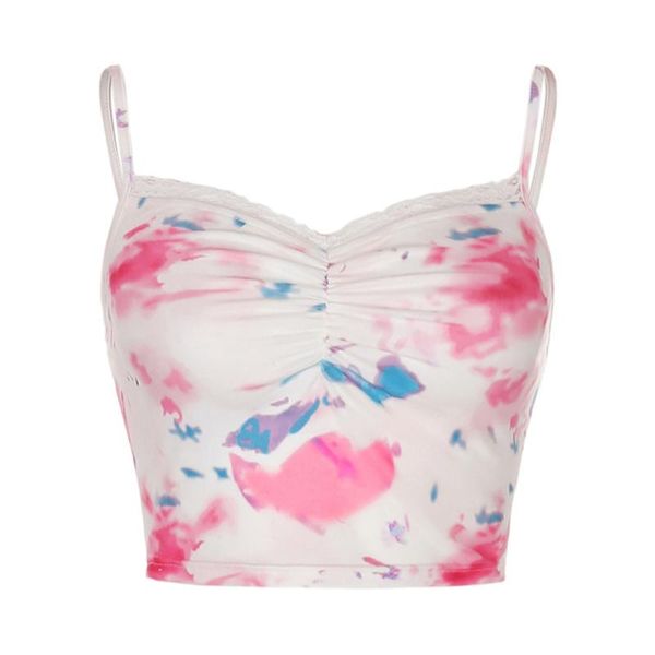 women's tanks & camis women cute tie dye camisoles, spaghetti straps lace v neck mesh short crop tank, White
women's tanks & camis women cute tie dye camisoles, spaghetti straps lace v neck mesh short crop tank, White
