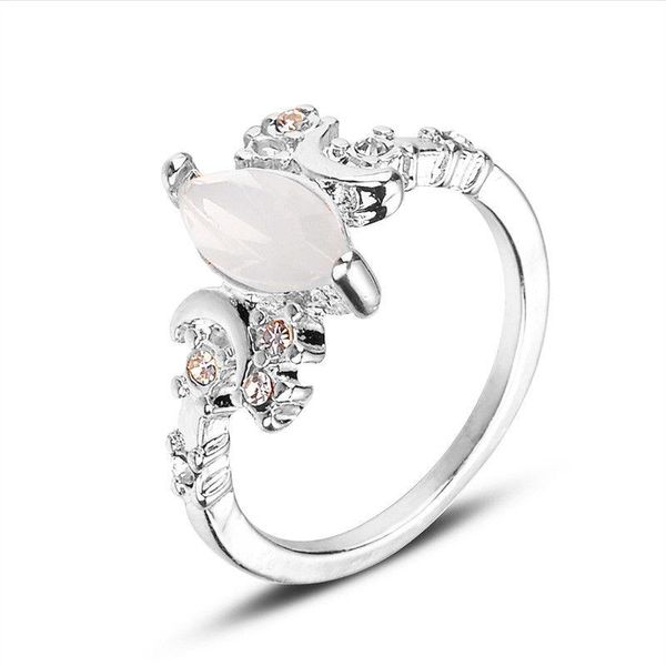 cluster rings classic silver gold color opal ring fashion lady engagement wedding bands jewelry accessories for women party gift, Golden;silver
cluster rings classic silver gold color opal ring fashion lady engagement wedding bands jewelry accessories for women party gift, Golden;silver
