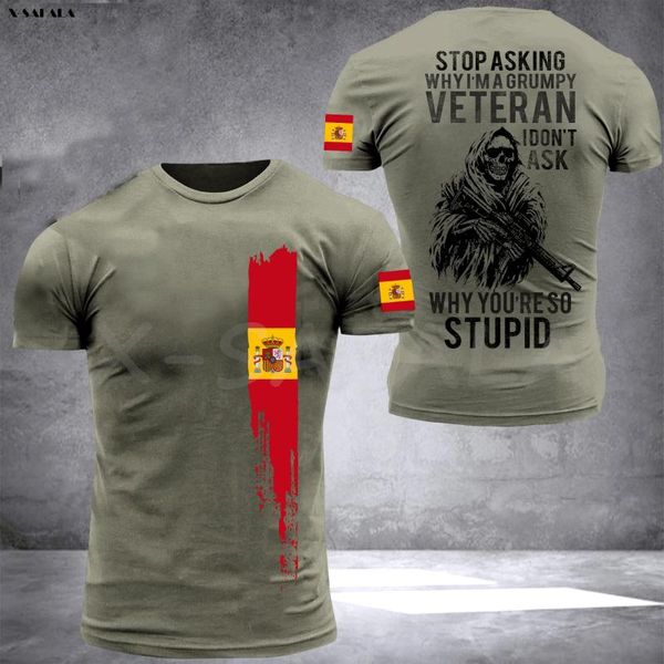 men's t-shirts x-safala limted design spain veteran army soldier 3d printed milk fiber t-shirt round neck men female casual top, White;black
men's t-shirts x-safala limted design spain veteran army soldier 3d printed milk fiber t-shirt round neck men female casual top, White;black