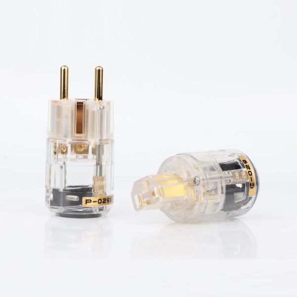smart power plugs hi-end p-029e c-029 schuko plug eu version for audio cable, 24k gold plated male female iec connector
smart power plugs hi-end p-029e c-029 schuko plug eu version for audio cable, 24k gold plated male female iec connector