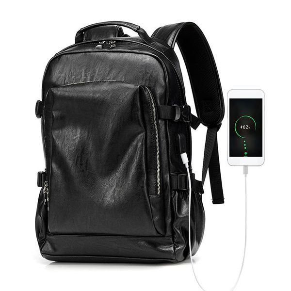 backpack pu leather travel 14inch notebook lapusb charging fashion men large capacity waterproof casual bag
backpack pu leather travel 14inch notebook lapusb charging fashion men large capacity waterproof casual bag