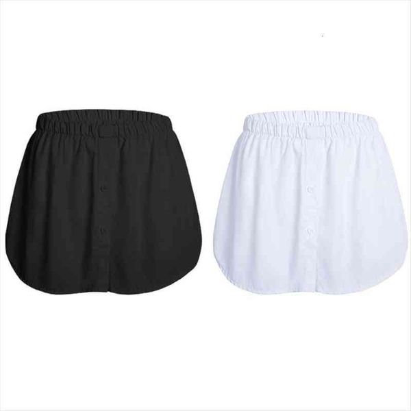 decorative fake lower sweep womens skirt a-line button rounded curved false hem solid high waist layering detachable apron, Black
decorative fake lower sweep womens skirt a-line button rounded curved false hem solid high waist layering detachable apron, Black