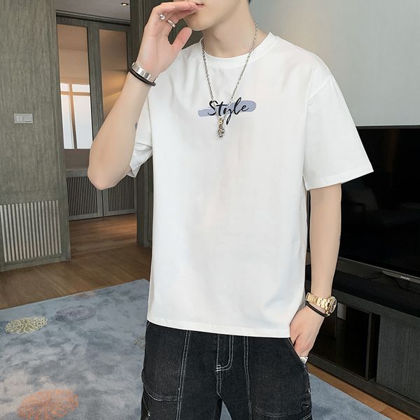 summer short-sleeved t-shirt men's trend loose-collar half-sleeve cotton kg-106, White;black
summer short-sleeved t-shirt men's trend loose-collar half-sleeve cotton kg-106, White;black