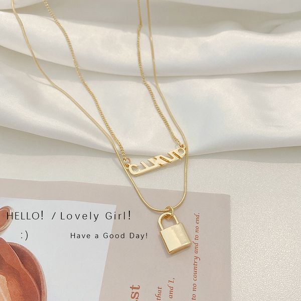 fashion personality stacking letter pendant necklace female ins wind niche design sense wild clavicle chain necklace wholesale, Silver
fashion personality stacking letter pendant necklace female ins wind niche design sense wild clavicle chain necklace wholesale, Silver