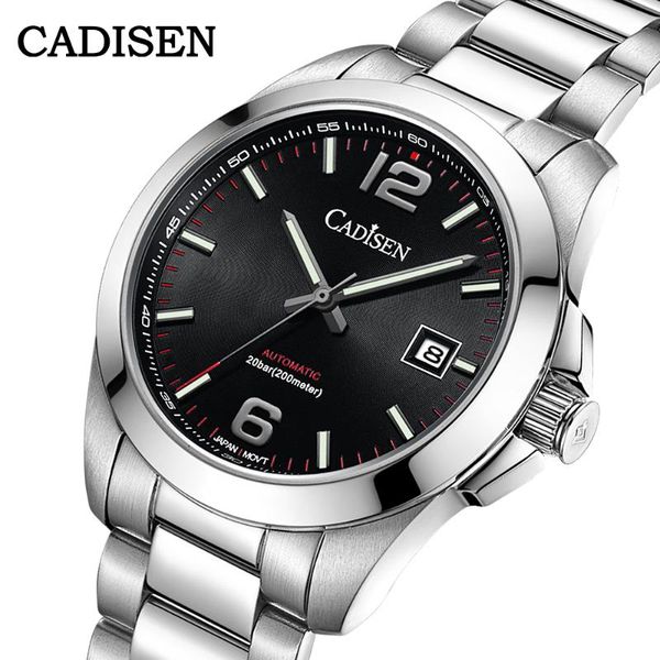wristwatches cadisen watch for men miyota 8215 movement automatic 200m waterproof luxury mechanical wristwatch black creative dial, Slivery;brown
wristwatches cadisen watch for men miyota 8215 movement automatic 200m waterproof luxury mechanical wristwatch black creative dial, Slivery;brown