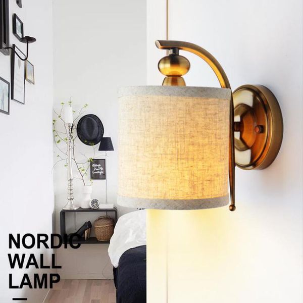 nordic simple fabric wall lamp el living room bedroom aisle light led warm bedside antique garden sconce
nordic simple fabric wall lamp el living room bedroom aisle light led warm bedside antique garden sconce