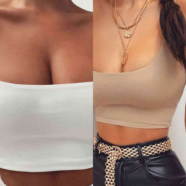 

nxy women's tanks & camis summer camis tanks sleeveless cotton bustier unpadded bandeau bra vest crop seamless tees 0310, White