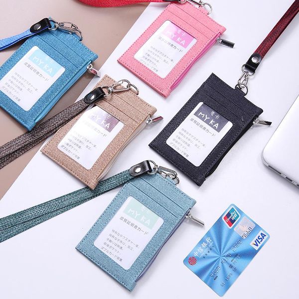 card holders 1pc lanyard holder neck strap badge id bus business cover po leather slim wallet coin purse, Brown;gray
card holders 1pc lanyard holder neck strap badge id bus business cover po leather slim wallet coin purse, Brown;gray