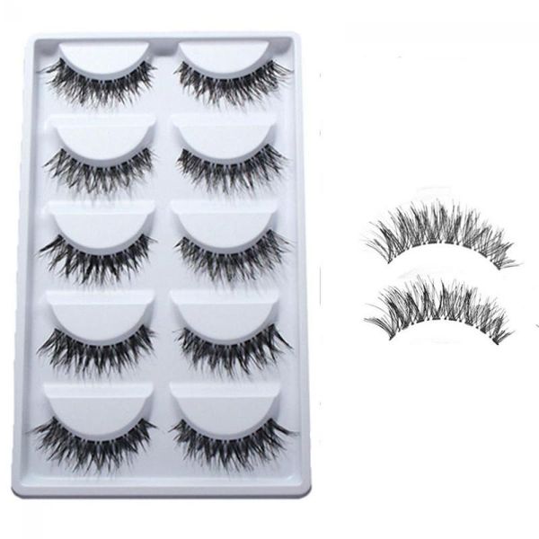 false eyelashes 5pairs black natural long handmade makeup eye lashes extension beauty cross cosmetic tool
false eyelashes 5pairs black natural long handmade makeup eye lashes extension beauty cross cosmetic tool
