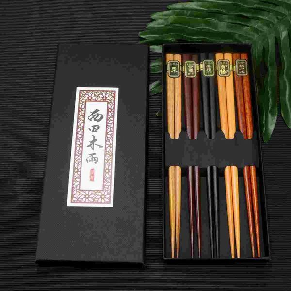 chopsticks 5 pairs japanese style non-slip natural wood tableware for home restaurant (ground, gift set)
chopsticks 5 pairs japanese style non-slip natural wood tableware for home restaurant (ground, gift set)