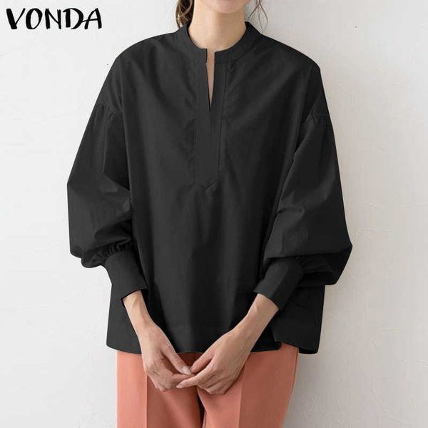 women's blouses & shirts blouses women'solid lantern party vonda female casual long sleeve v neck blouse plus size bluas 877t, White
women's blouses & shirts blouses women'solid lantern party vonda female casual long sleeve v neck blouse plus size bluas 877t, White