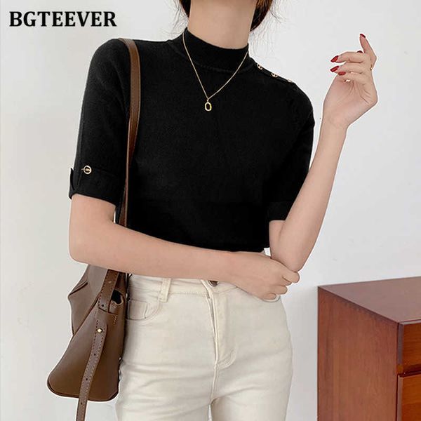 women's t-shirt t shirts chic stand collar buttons women knitted t-shirts spring summer casual half sleeve solid slim female knitting, White
women's t-shirt t shirts chic stand collar buttons women knitted t-shirts spring summer casual half sleeve solid slim female knitting, White