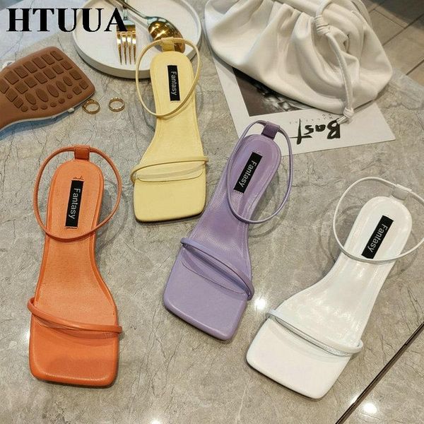 dress shoes htuua brand design narrow band women sandal 2021 summer woman square open toe thin heel slippers ladies slides sx4103, Black
dress shoes htuua brand design narrow band women sandal 2021 summer woman square open toe thin heel slippers ladies slides sx4103, Black