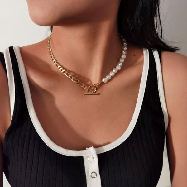 chains 2021 fashion baroque pearl chain necklace women collar wedding punk toggle clasp circle lariat bead choker necklaces jewelry, Silver
chains 2021 fashion baroque pearl chain necklace women collar wedding punk toggle clasp circle lariat bead choker necklaces jewelry, Silver