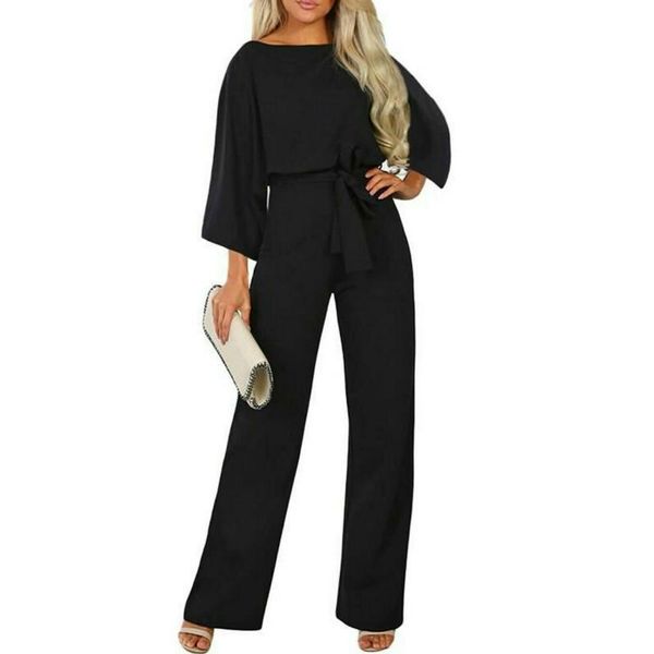 women's jumpsuits & rompers women fashion ladies office wide leg ol jumpsuit bow decorate casual, Black;white
women's jumpsuits & rompers women fashion ladies office wide leg ol jumpsuit bow decorate casual, Black;white