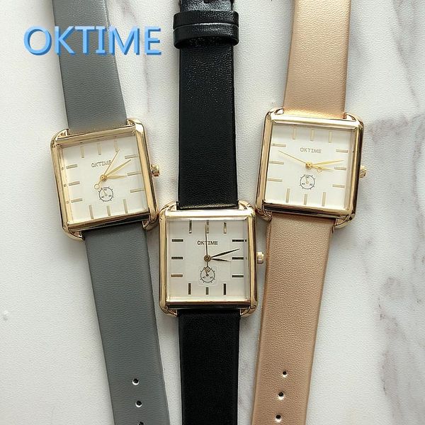 wristwatches 2021 arrival british style classic design rectangle dial leather belt women watch fashion quality quartz female, Slivery;brown
wristwatches 2021 arrival british style classic design rectangle dial leather belt women watch fashion quality quartz female, Slivery;brown