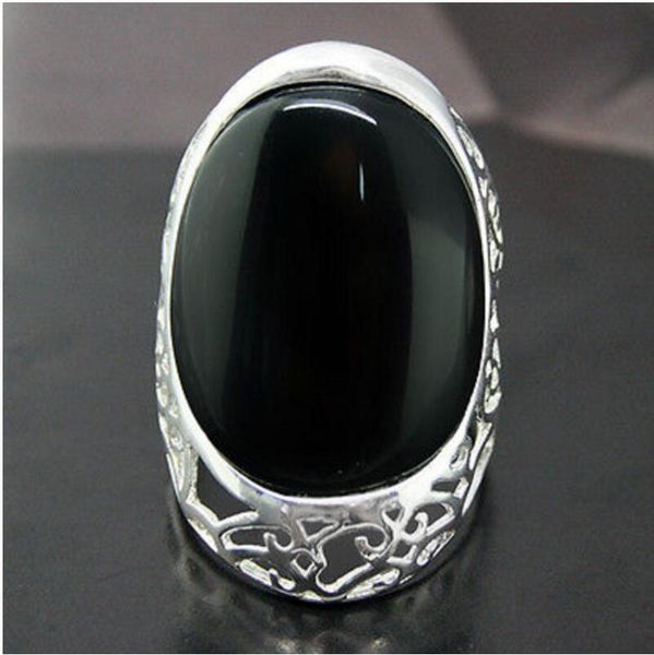 cluster rings fashion 925 sterling silver 27*33mm natural black jade ring size 7/8/9/10, Golden;silver
cluster rings fashion 925 sterling silver 27*33mm natural black jade ring size 7/8/9/10, Golden;silver
